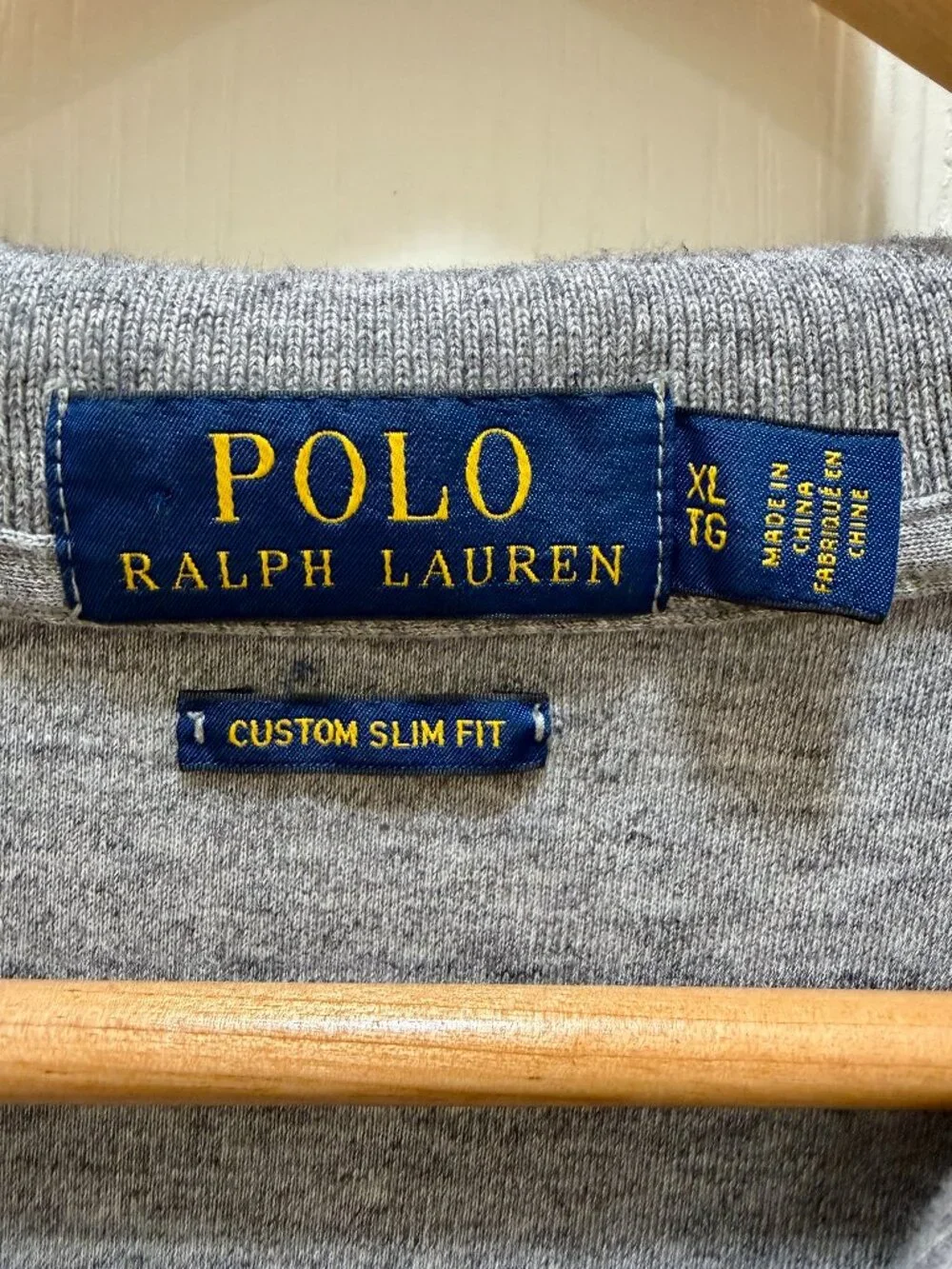 Polo Ralph Lauren Men's CottonCustom Fit Polo Shirt Size XL  Grey Casual